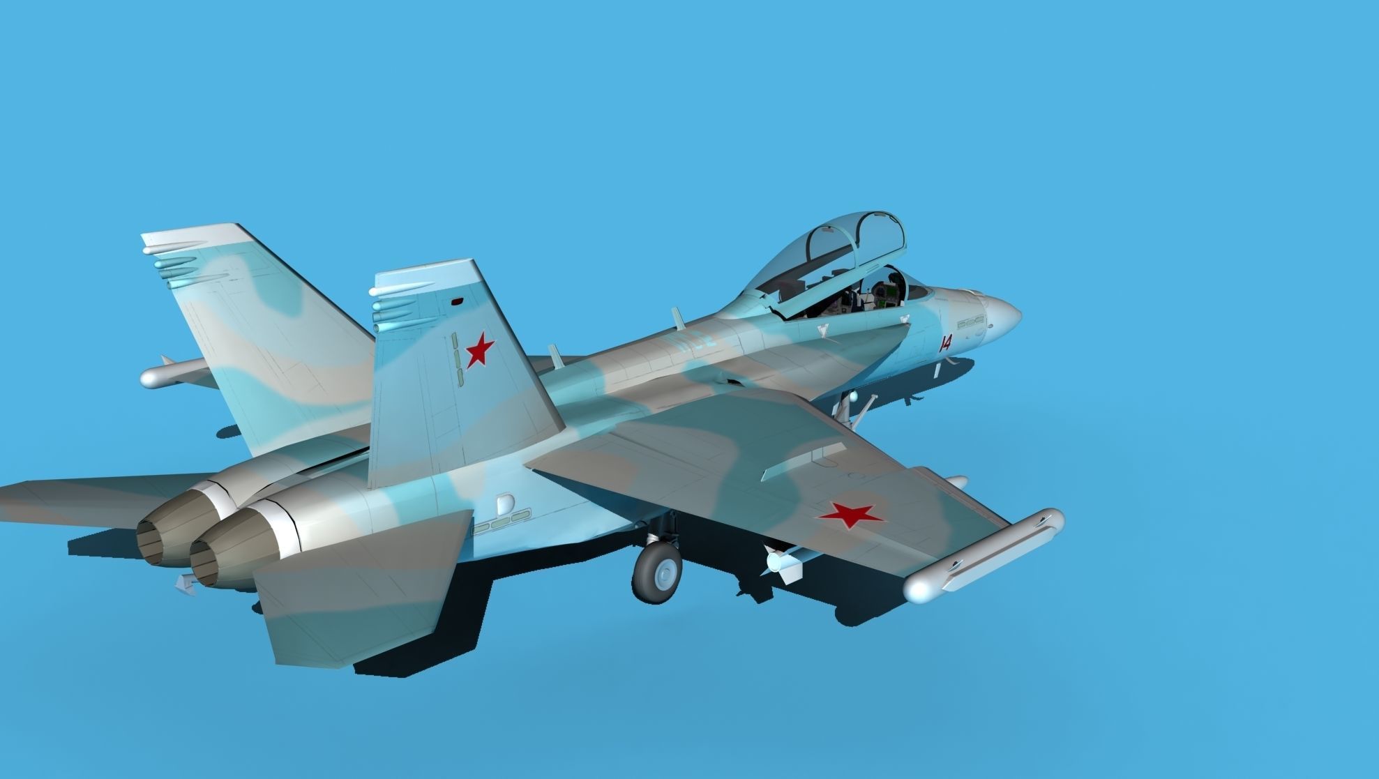 Boeing FA-18F Super Hornet V07 3D model_5