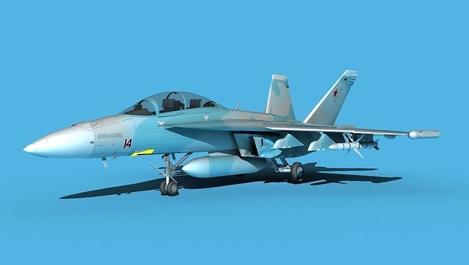 Boeing FA-18F Super Hornet V07 3D model