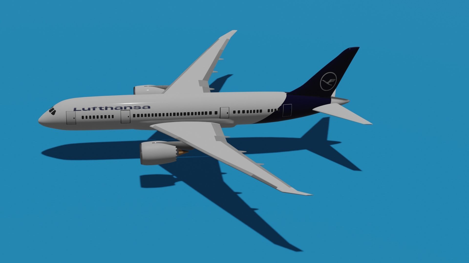 Boeing 787-9 Lufthansa 3D model  3D model_6