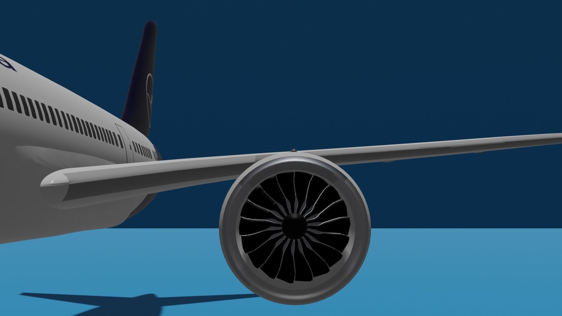 Boeing 787-9 Lufthansa 3D model  3D model_1