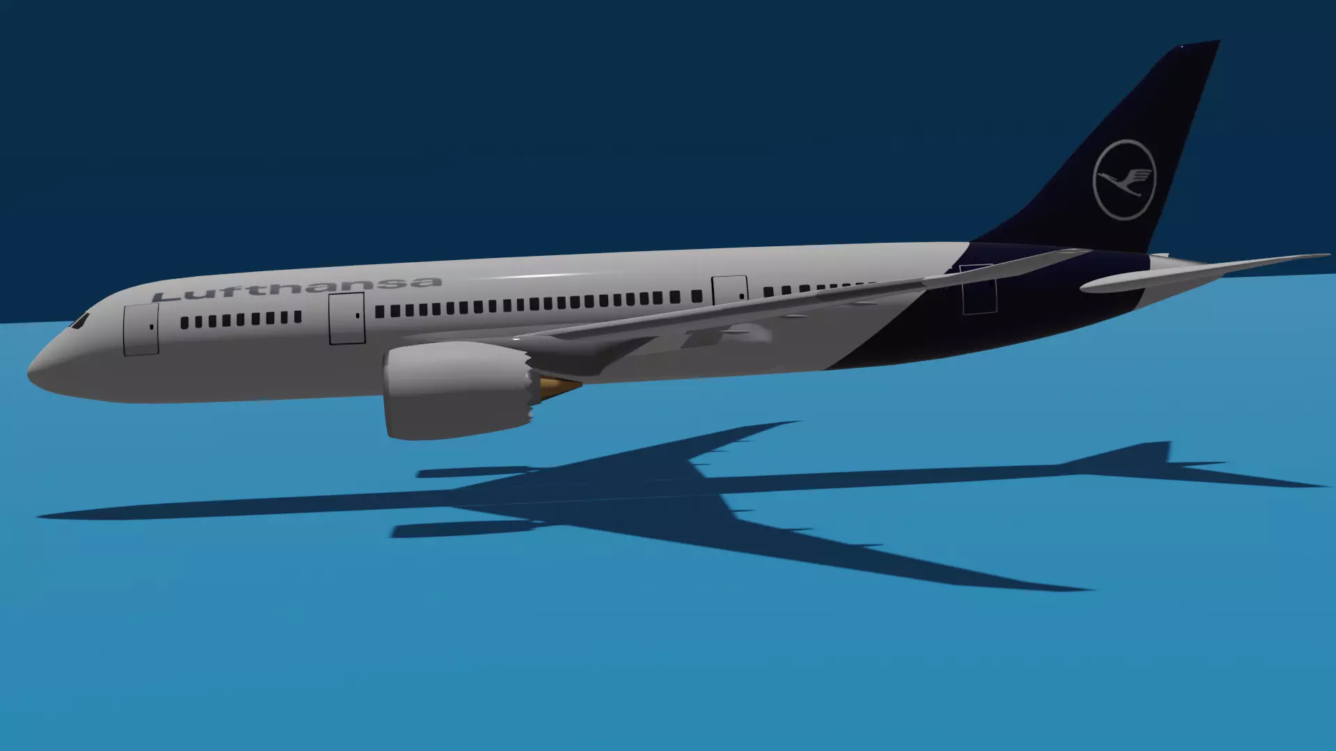 Boeing 787-9 Lufthansa 3D model  3D model_0
