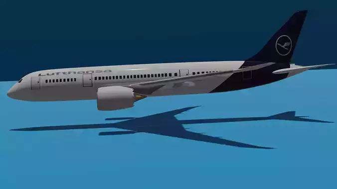 Boeing 787-9 Lufthansa 3D model 