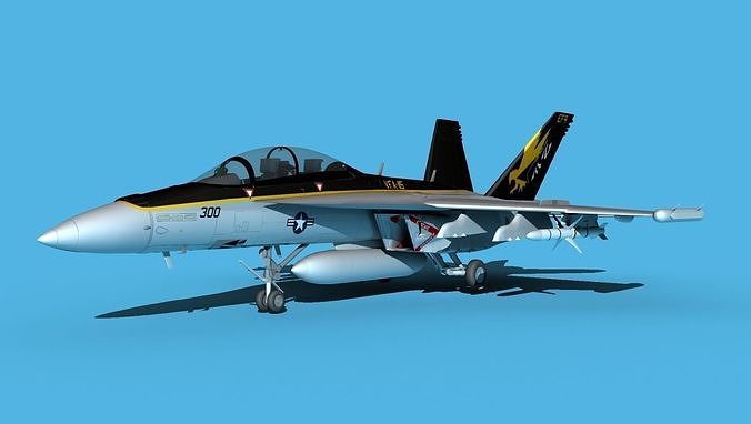 Boeing FA-18F Super Hornet V15 3D model