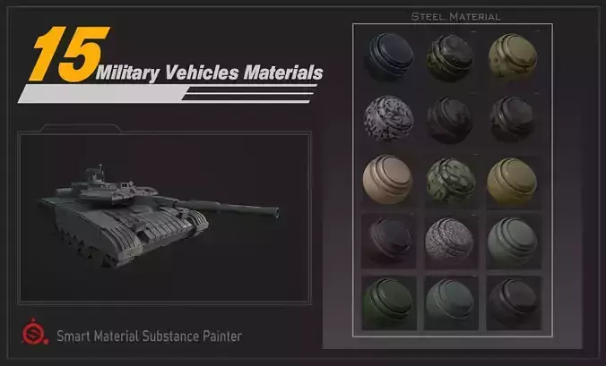 Military Vehicles Materials 3D model