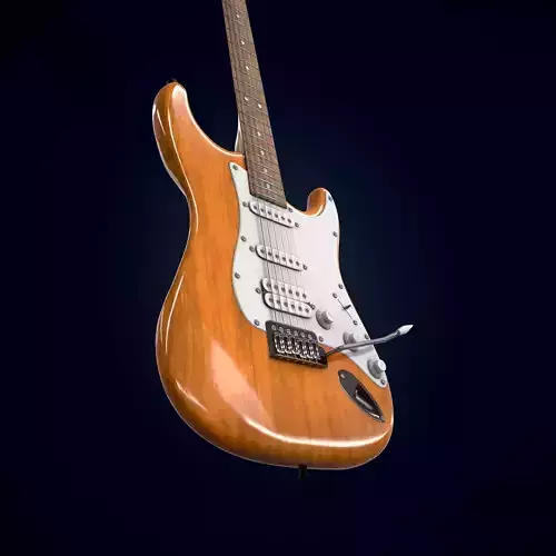 Electric guitar 3D model