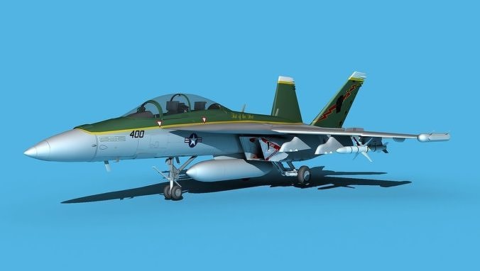 Boeing FA-18F Super Hornet V18 3D model