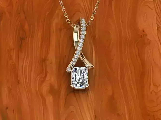 Diamond Jewelry Pendant 3D print model