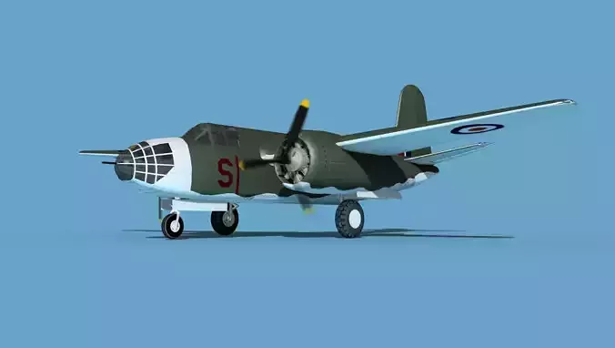 Douglas DB-7 Boston Mk I V01 RAF 3D model