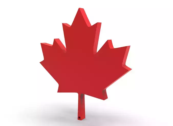 Canadian maple leaf 3D model