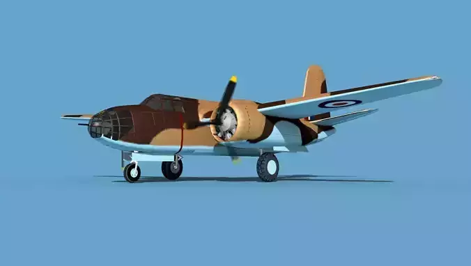 Douglas DB-7 Boston Mk I V03 RAF 3D model