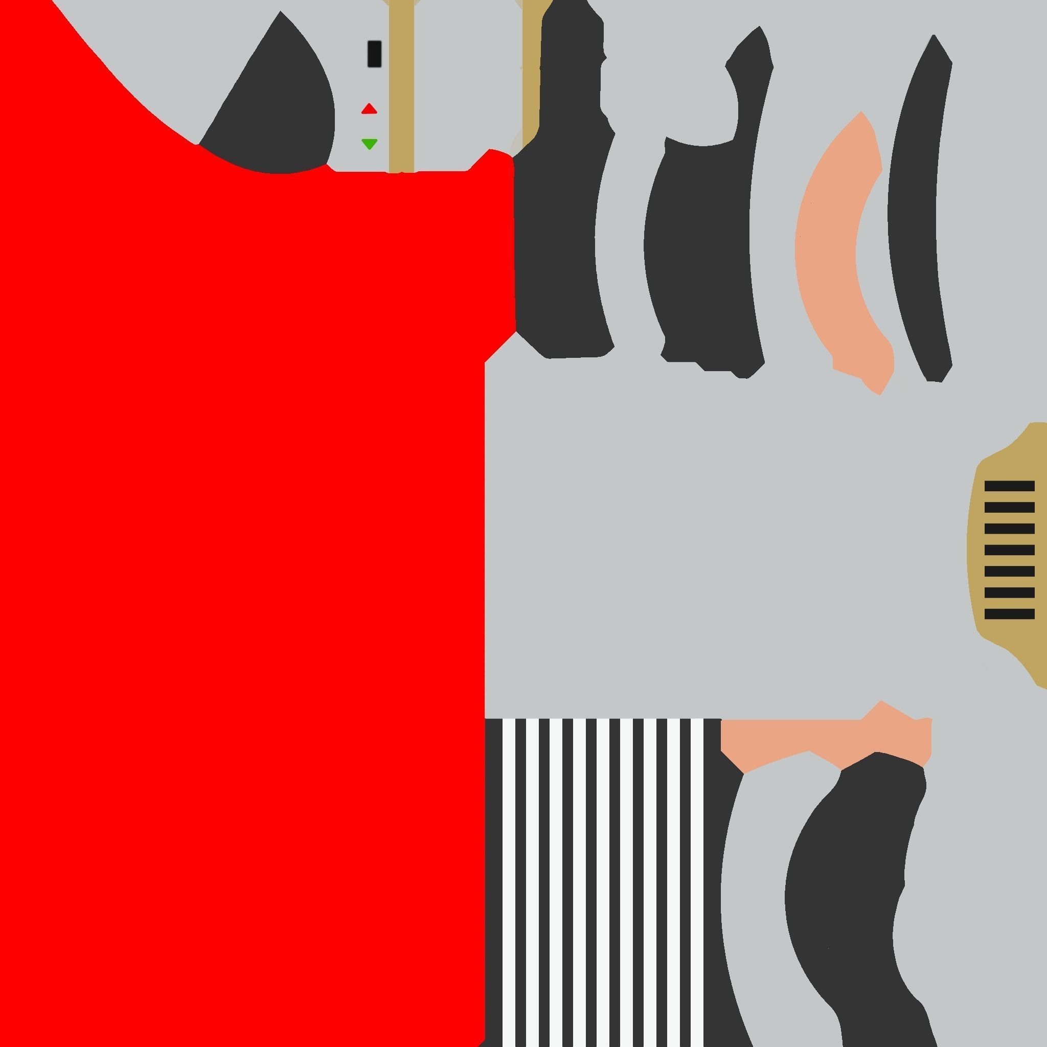 Star Wars Lightsaber 01 Red - SciFi Character Weapon Low-poly 3D model_14