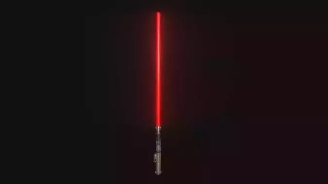 Star Wars Lightsaber 01 Red - SciFi Character Weapon Low-poly 3D model