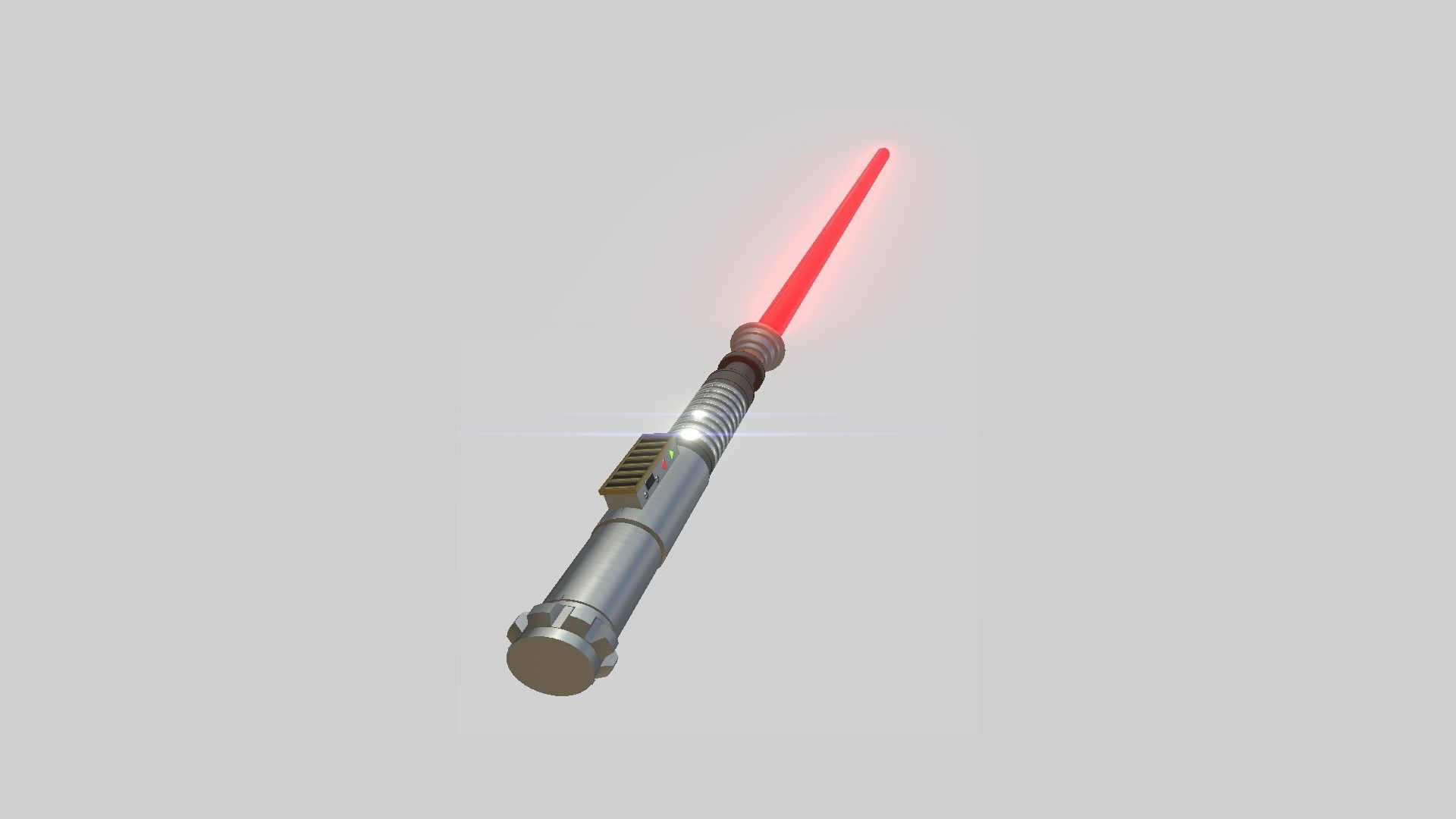 Star Wars Lightsaber 01 Red - SciFi Character Weapon Low-poly 3D model_2