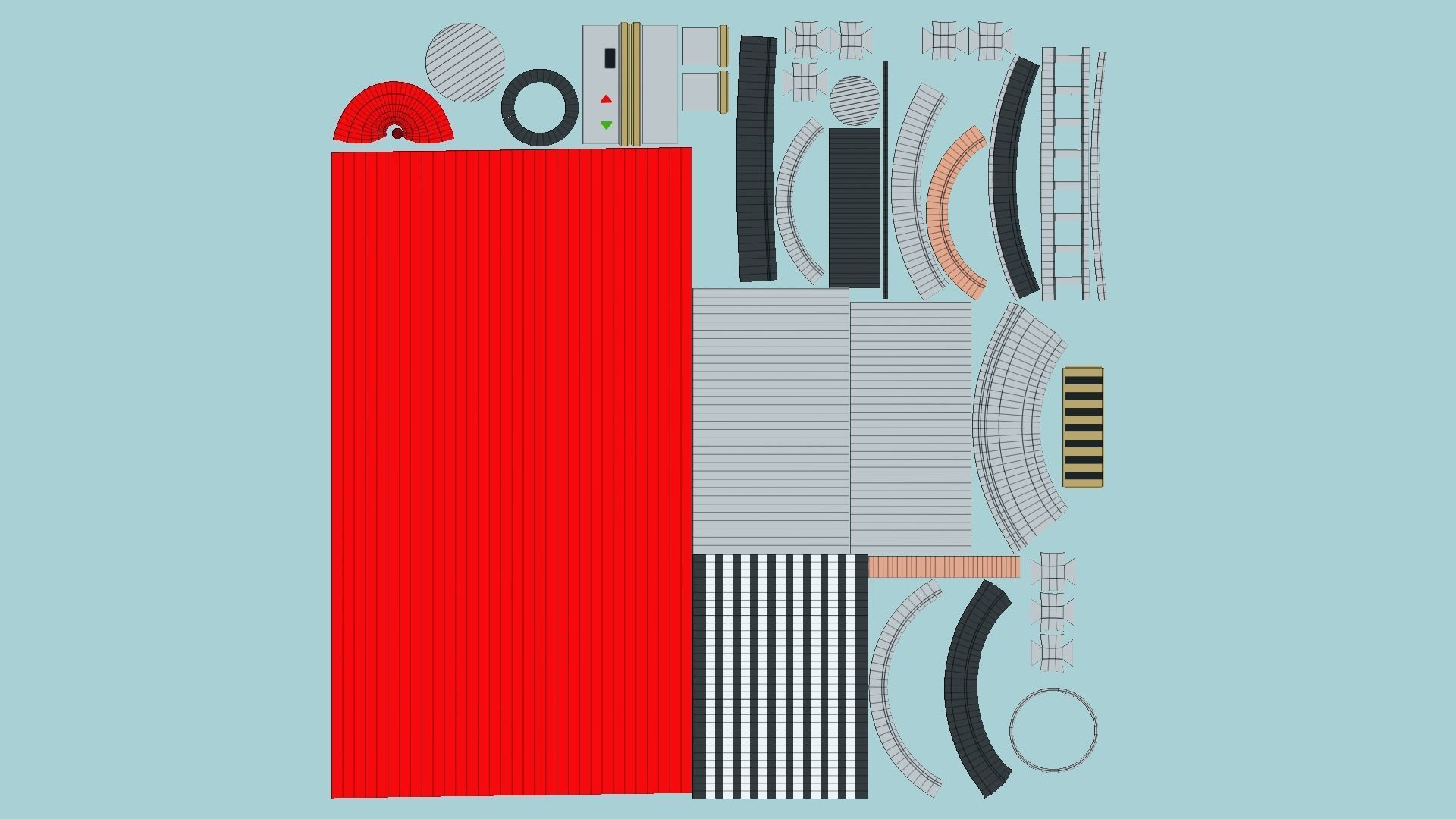 Star Wars Lightsaber 01 Red - SciFi Character Weapon Low-poly 3D model_5