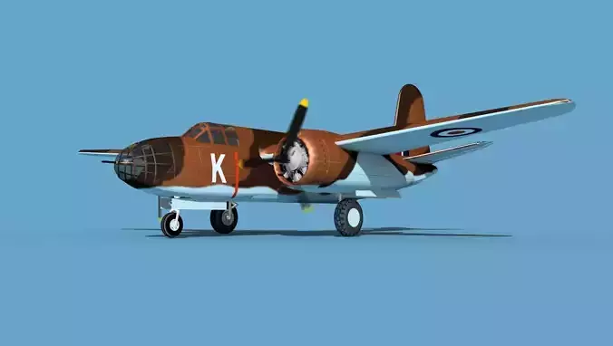 Douglas DB-7 Boston Mk I V04 RAF 3D model
