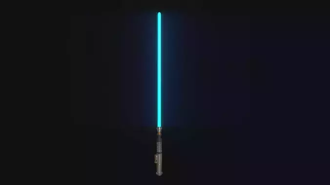 Star Wars Lightsaber 02 Blue - SciFi Character Weapon Low-poly 3D model
