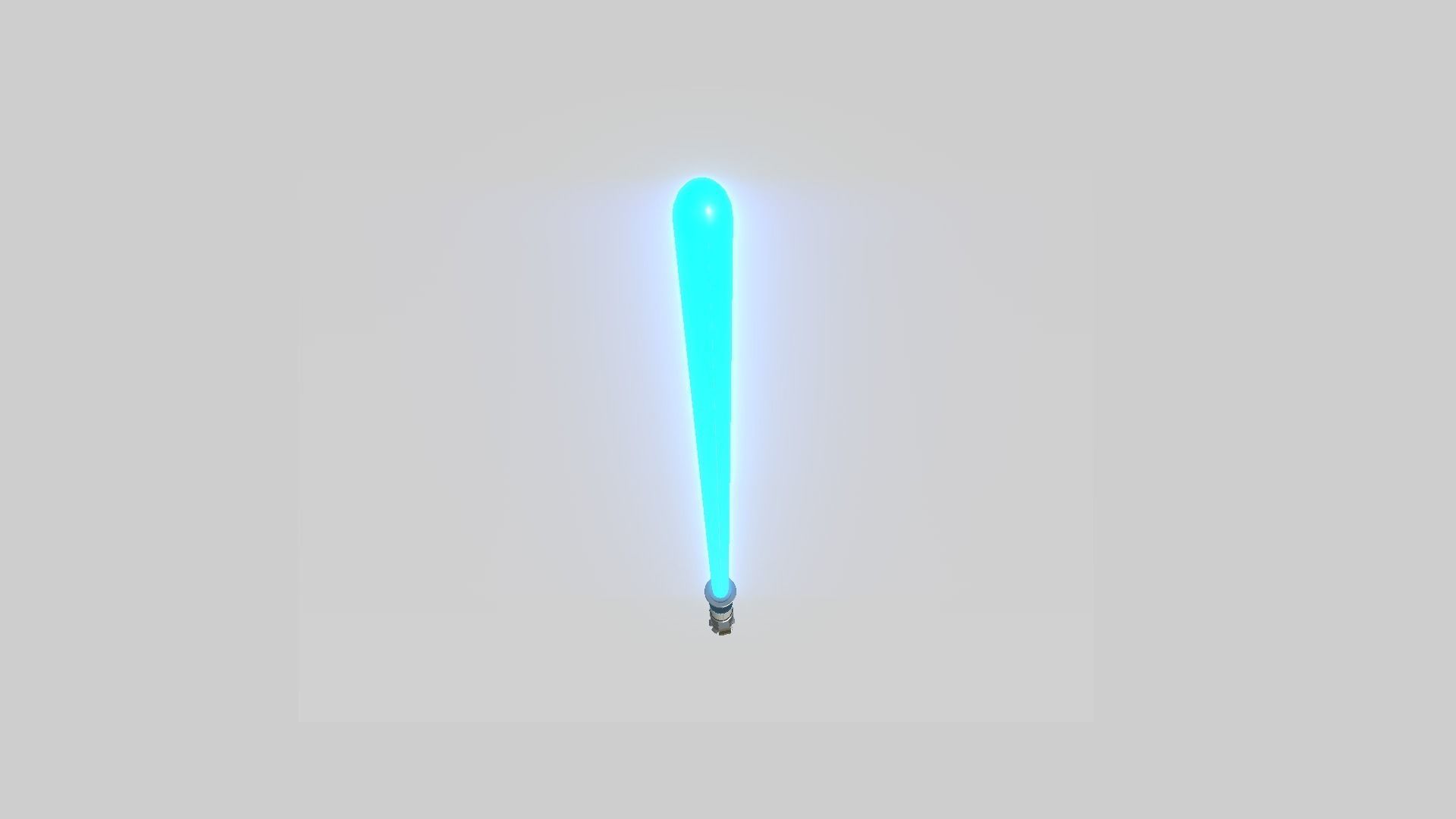 Star Wars Lightsaber 02 Blue - SciFi Character Weapon Low-poly 3D model_4