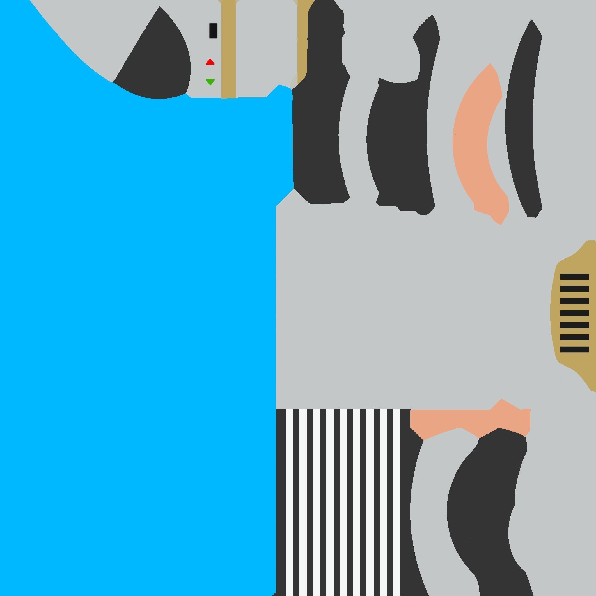 Star Wars Lightsaber 02 Blue - SciFi Character Weapon Low-poly 3D model_19