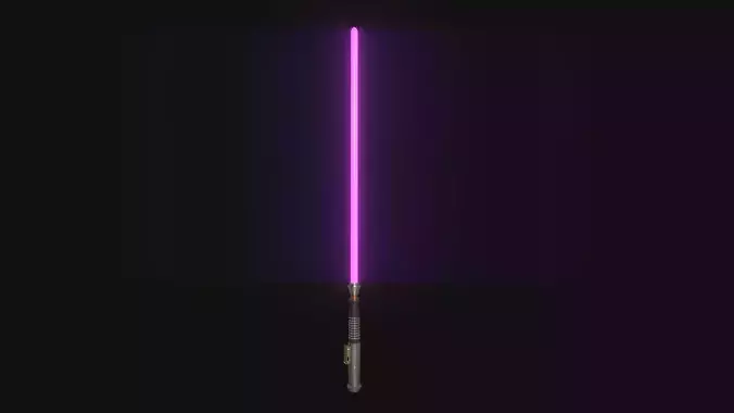 Star Wars Lightsaber 03 Pink - SciFi Character Weapon Low-poly 3D model