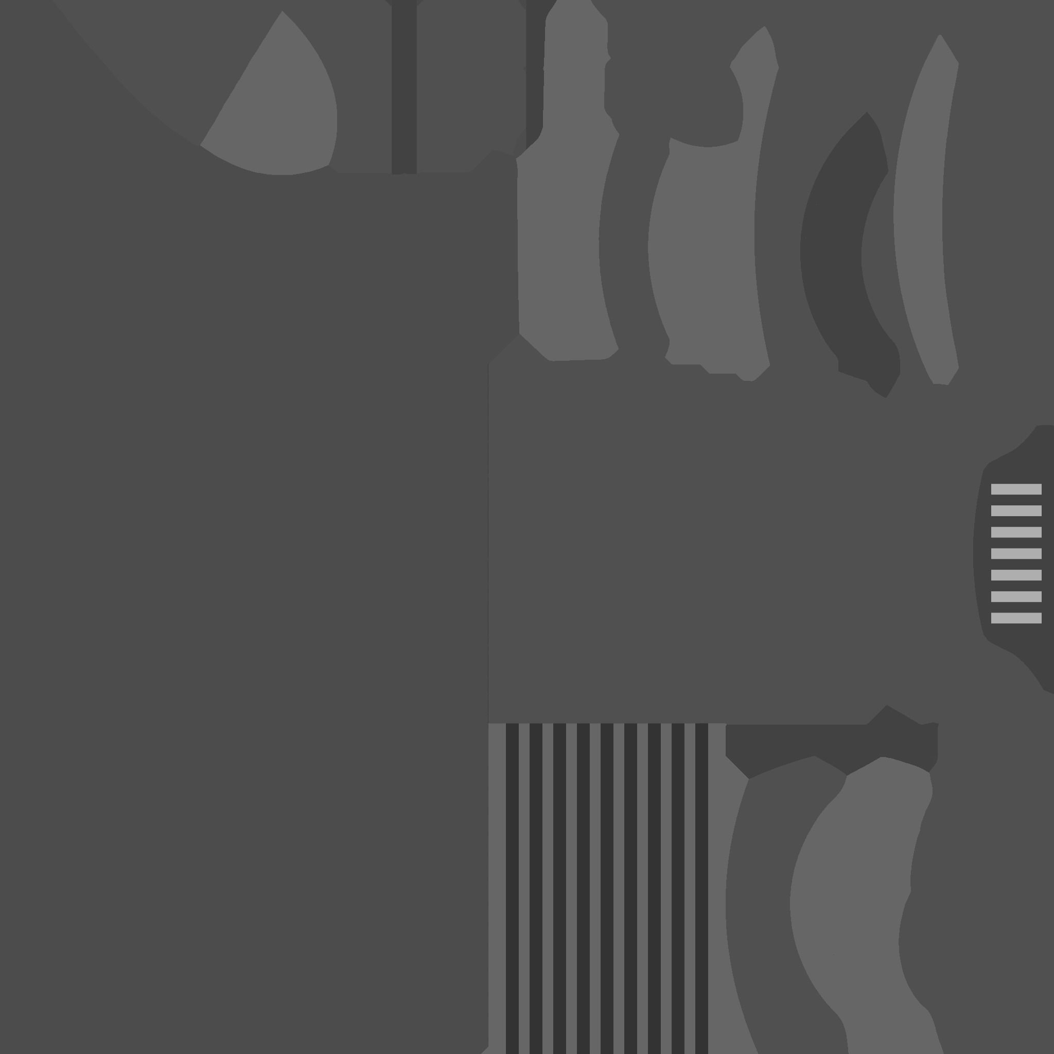 Star Wars Lightsaber 04 Green - SciFi Character Weapon Low-poly 3D model_19