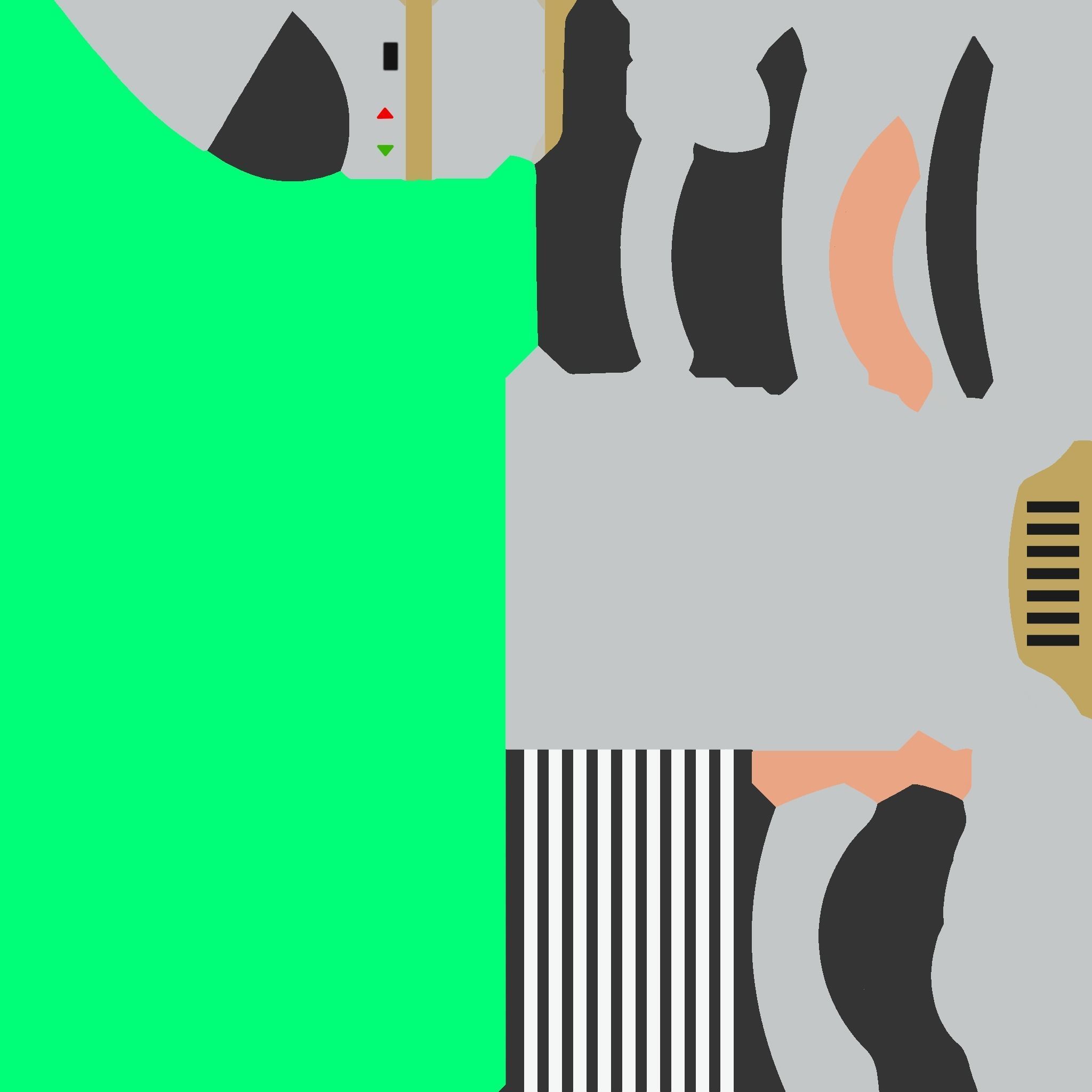 Star Wars Lightsaber 04 Green - SciFi Character Weapon Low-poly 3D model_14