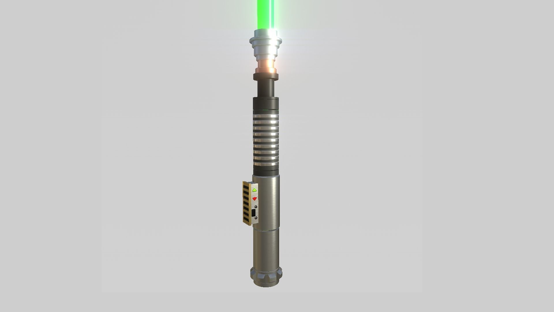 Star Wars Lightsaber 04 Green - SciFi Character Weapon Low-poly 3D model_1