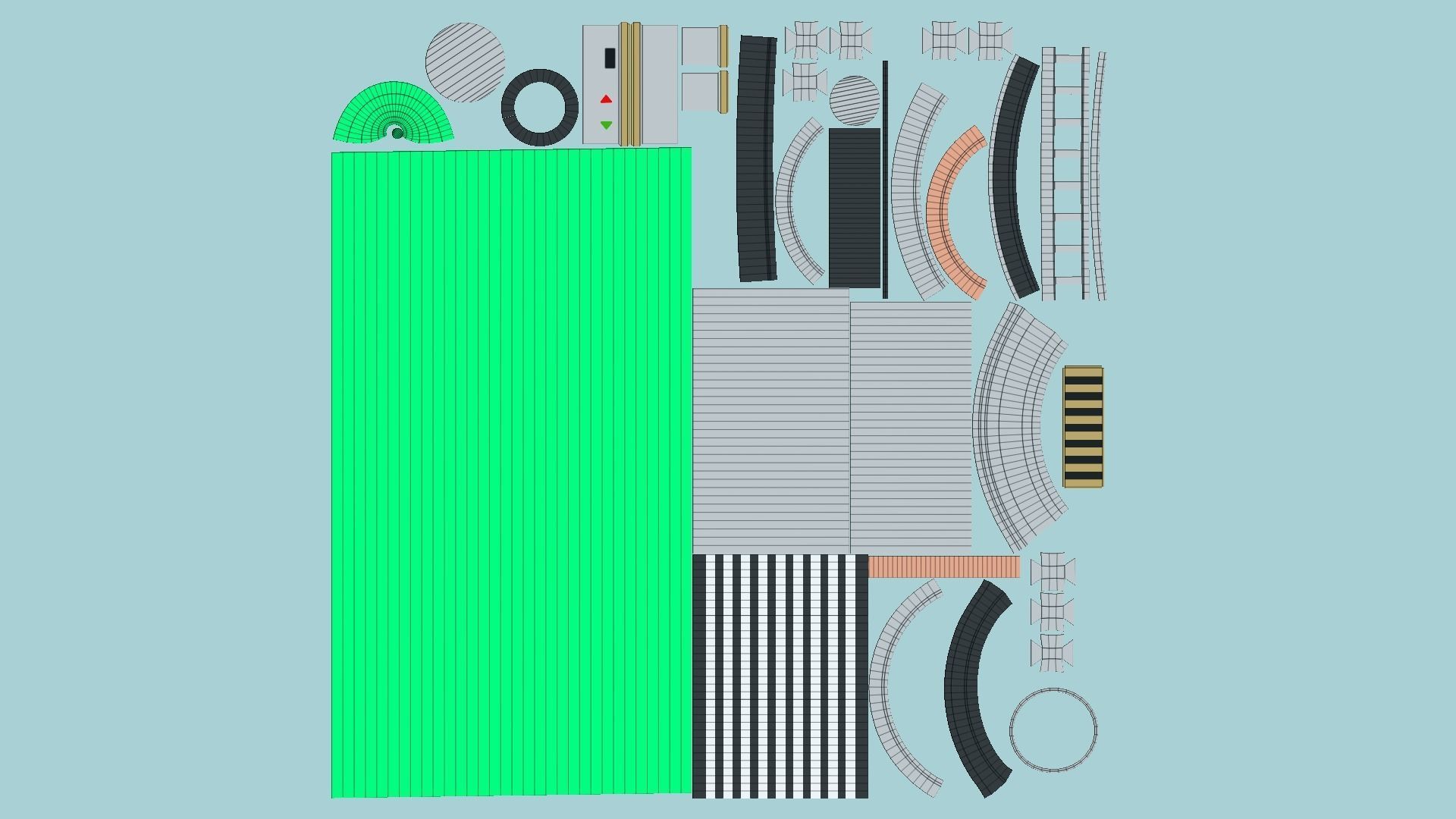 Star Wars Lightsaber 04 Green - SciFi Character Weapon Low-poly 3D model_5