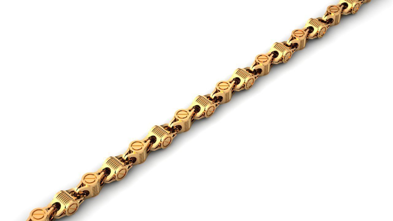 Eslabon para cadenas chain link 042113 3D print model_1