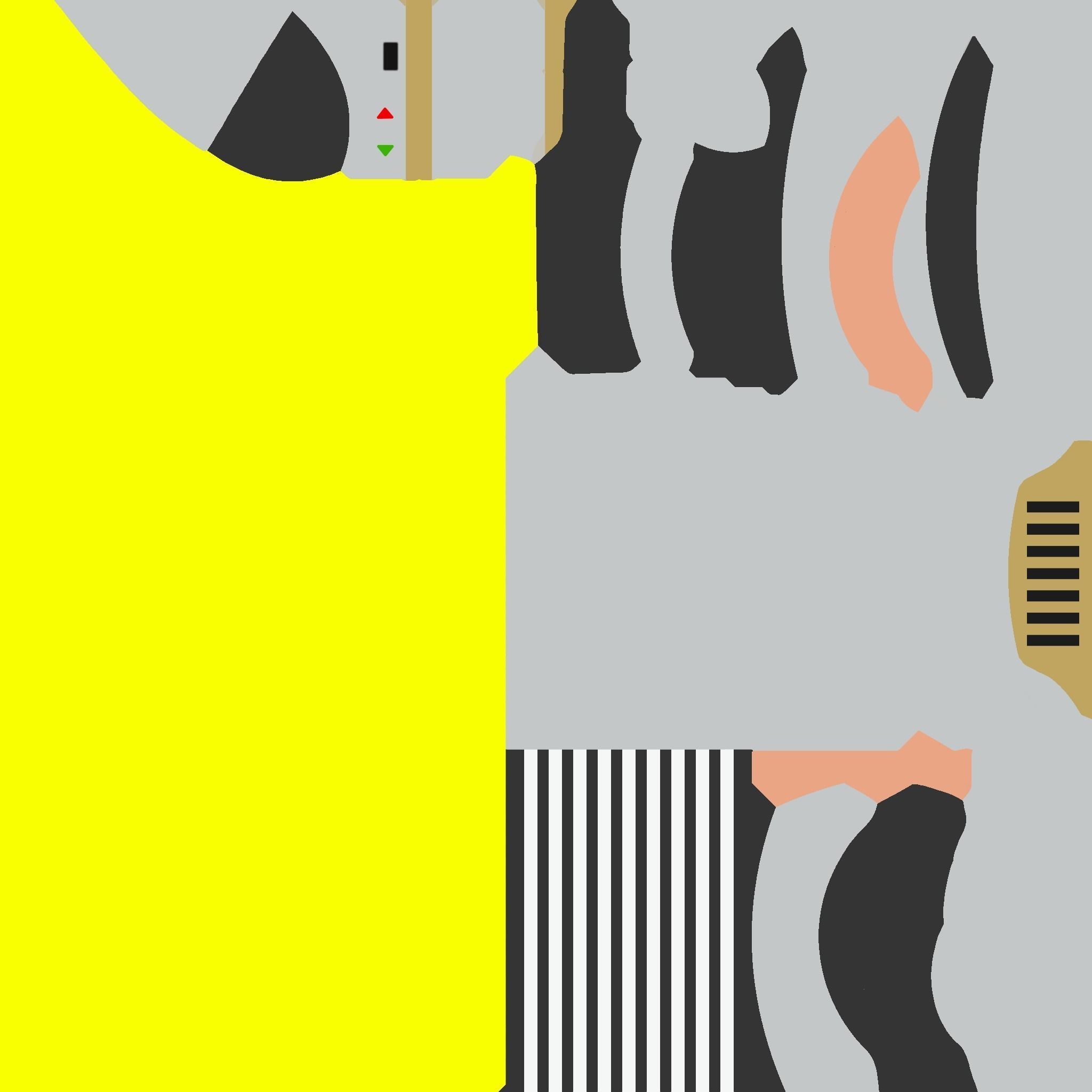 Star Wars Lightsaber 05 Yellow - SciFi Character Weapon Low-poly 3D model_14