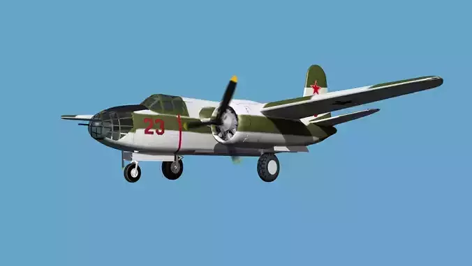 Douglas DB-7 Boston Mk I V07 CCCP 3D model