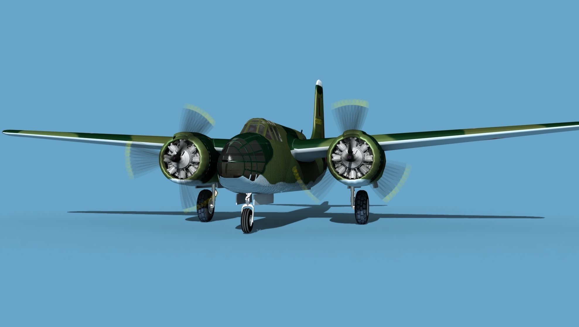Douglas DB-7 Boston Mk I V08 CCCP 3D model_1