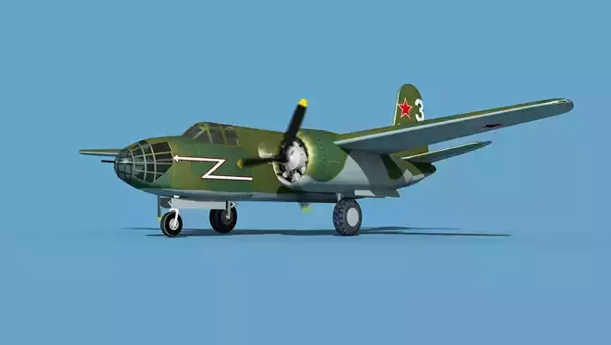 Douglas DB-7 Boston Mk I V09 CCCP 3D model
