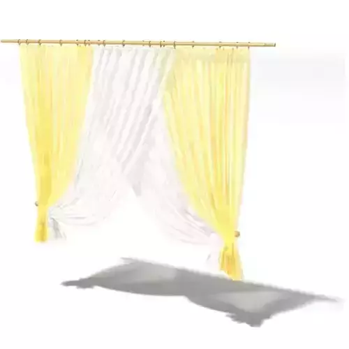 Retro Yellow Curtains