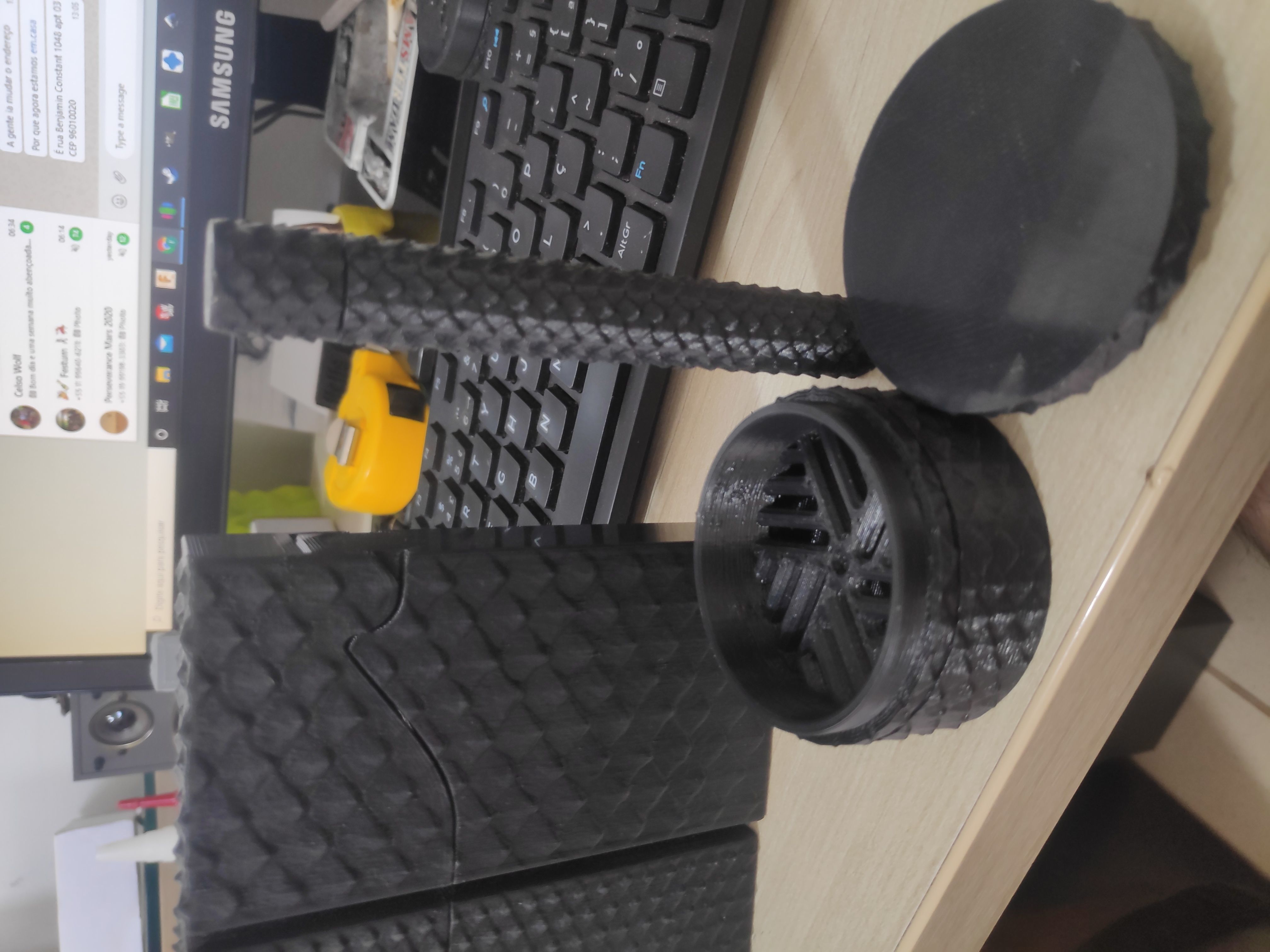 Dragon Skin Grinder - Double Compartiment - Smart Lock 3D print model_1