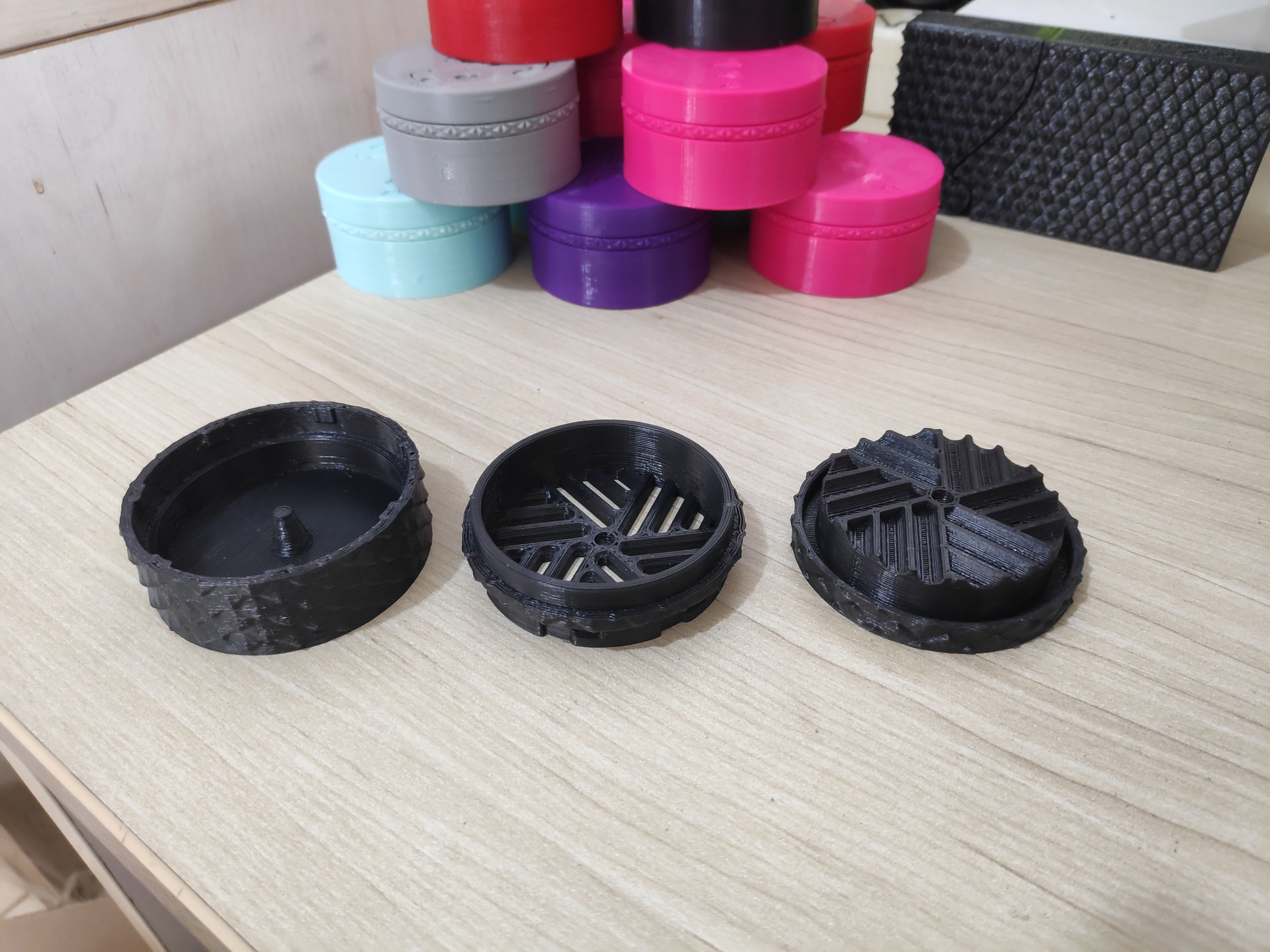 Dragon Skin Grinder - Double Compartiment - Smart Lock 3D print model_3