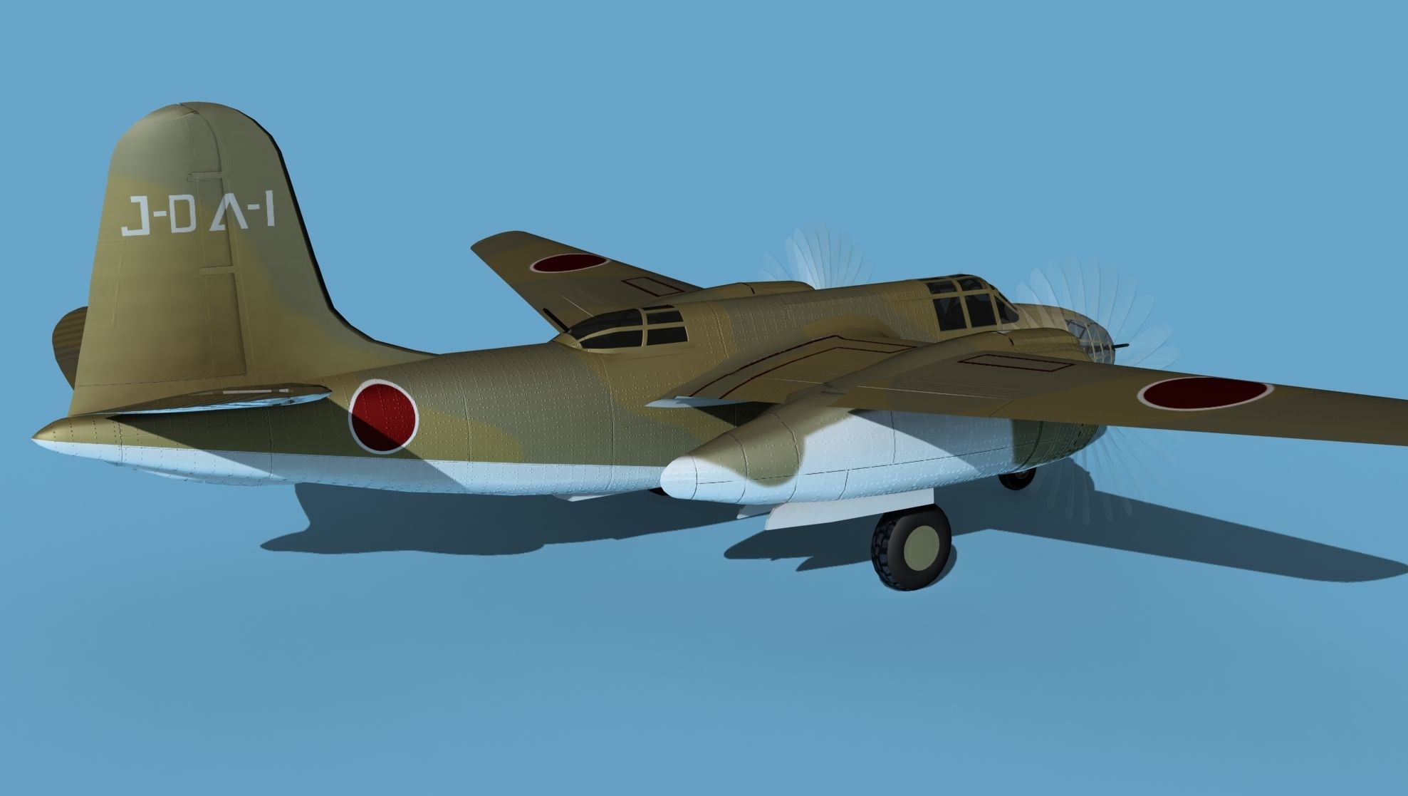 Douglas DB-7 Boston Mk I V10 JN Captured 3D model_5