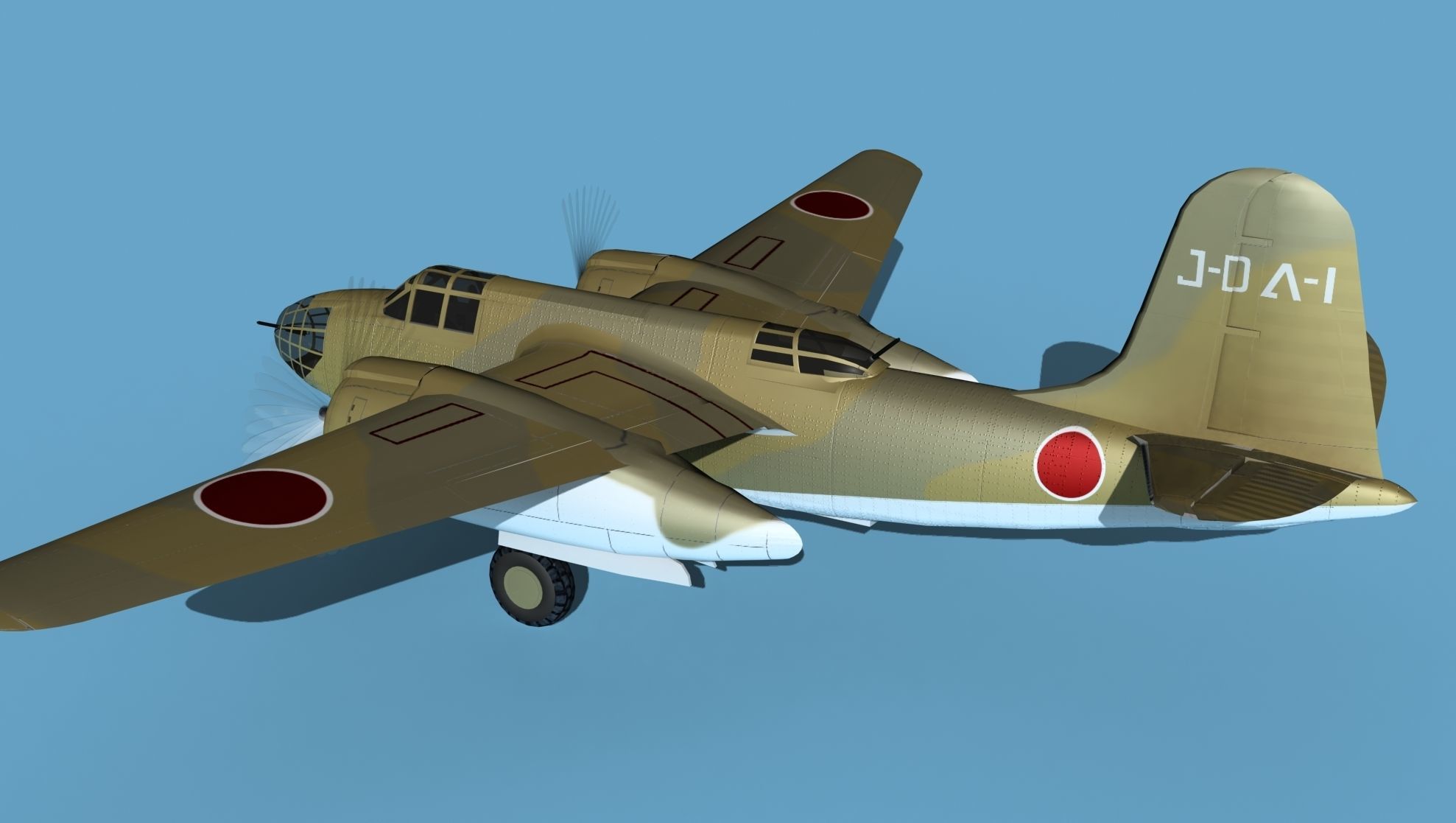 Douglas DB-7 Boston Mk I V10 JN Captured 3D model_8