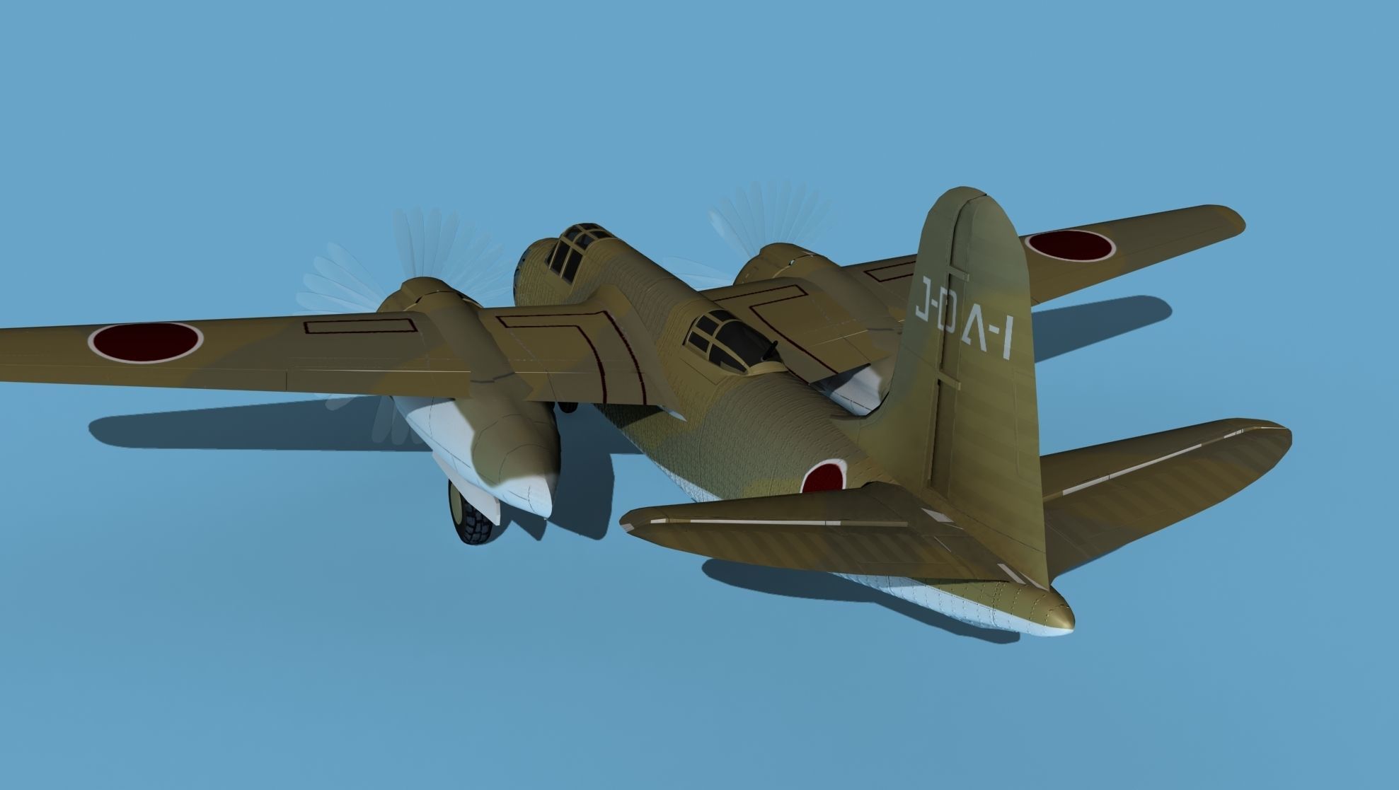 Douglas DB-7 Boston Mk I V10 JN Captured 3D model_7