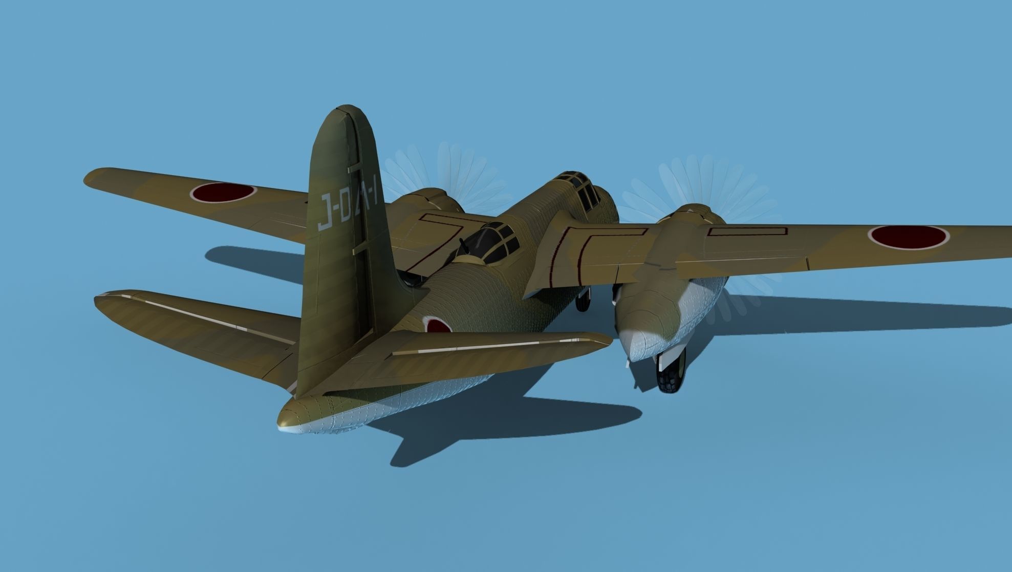 Douglas DB-7 Boston Mk I V10 JN Captured 3D model_6