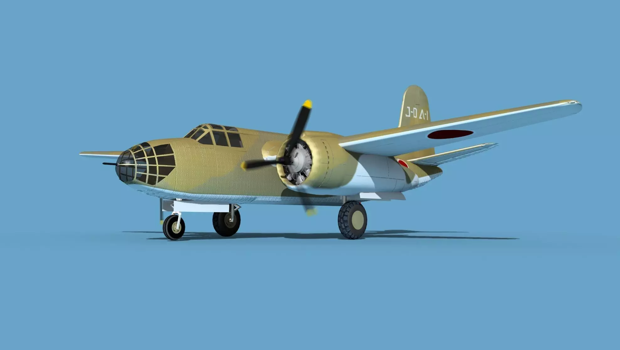 Douglas DB-7 Boston Mk I V10 JN Captured 3D model_0