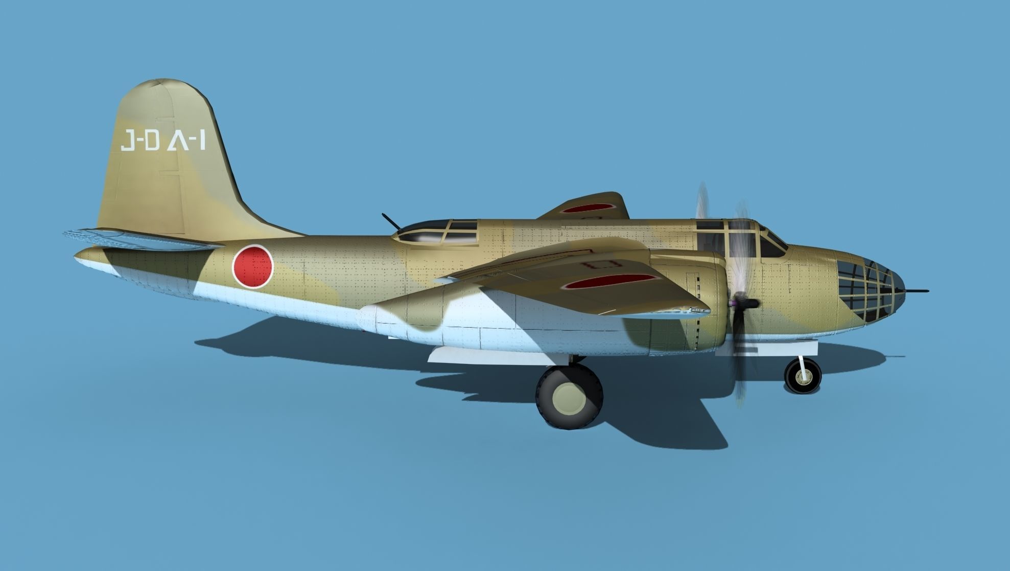 Douglas DB-7 Boston Mk I V10 JN Captured 3D model_4