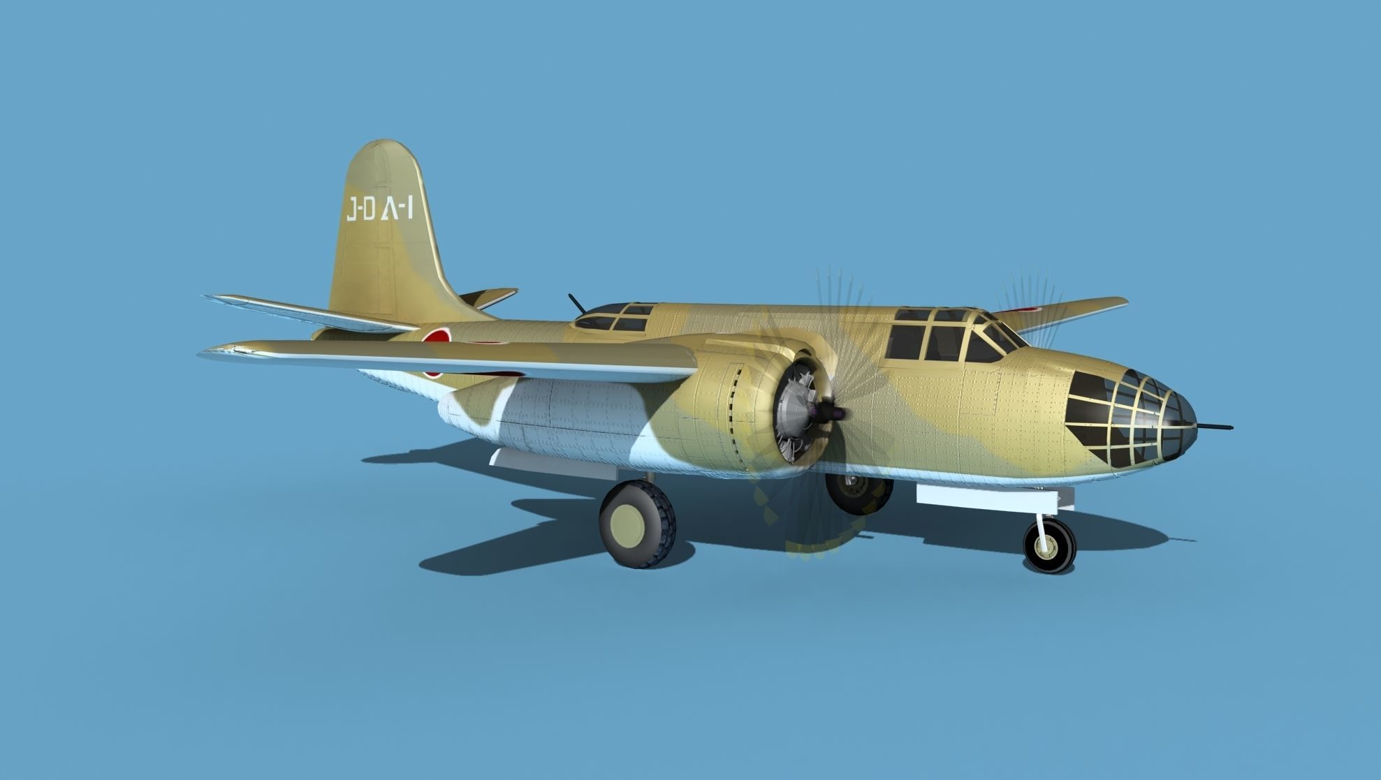 Douglas DB-7 Boston Mk I V10 JN Captured 3D model_3