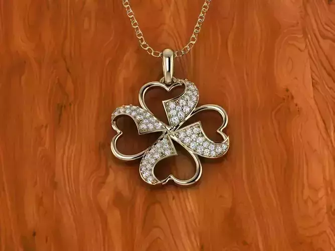Jewelry  Hearts Pendant 3D print model