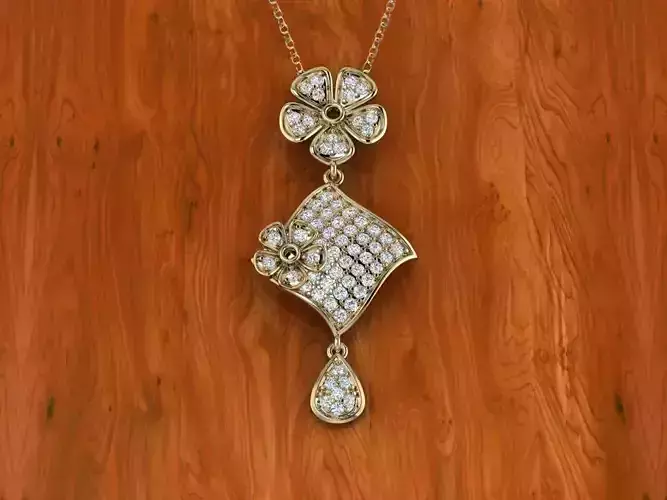 Diamond Jewelry Pendant 3D print model