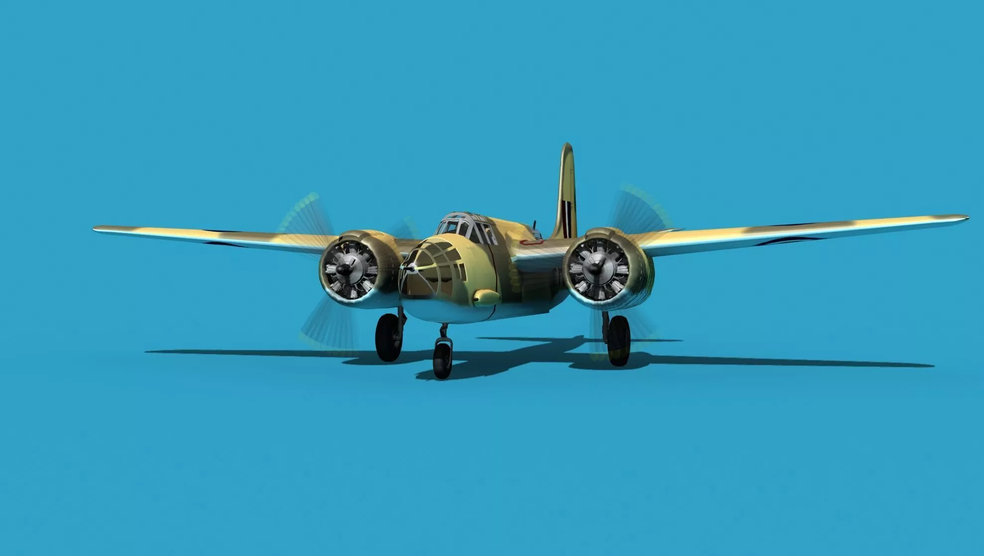 Douglas DB-7 Boston Mk II V02 RAF 3D model