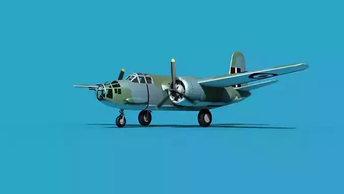 Douglas DB-7 Boston Mk II V03 RAF 3D model