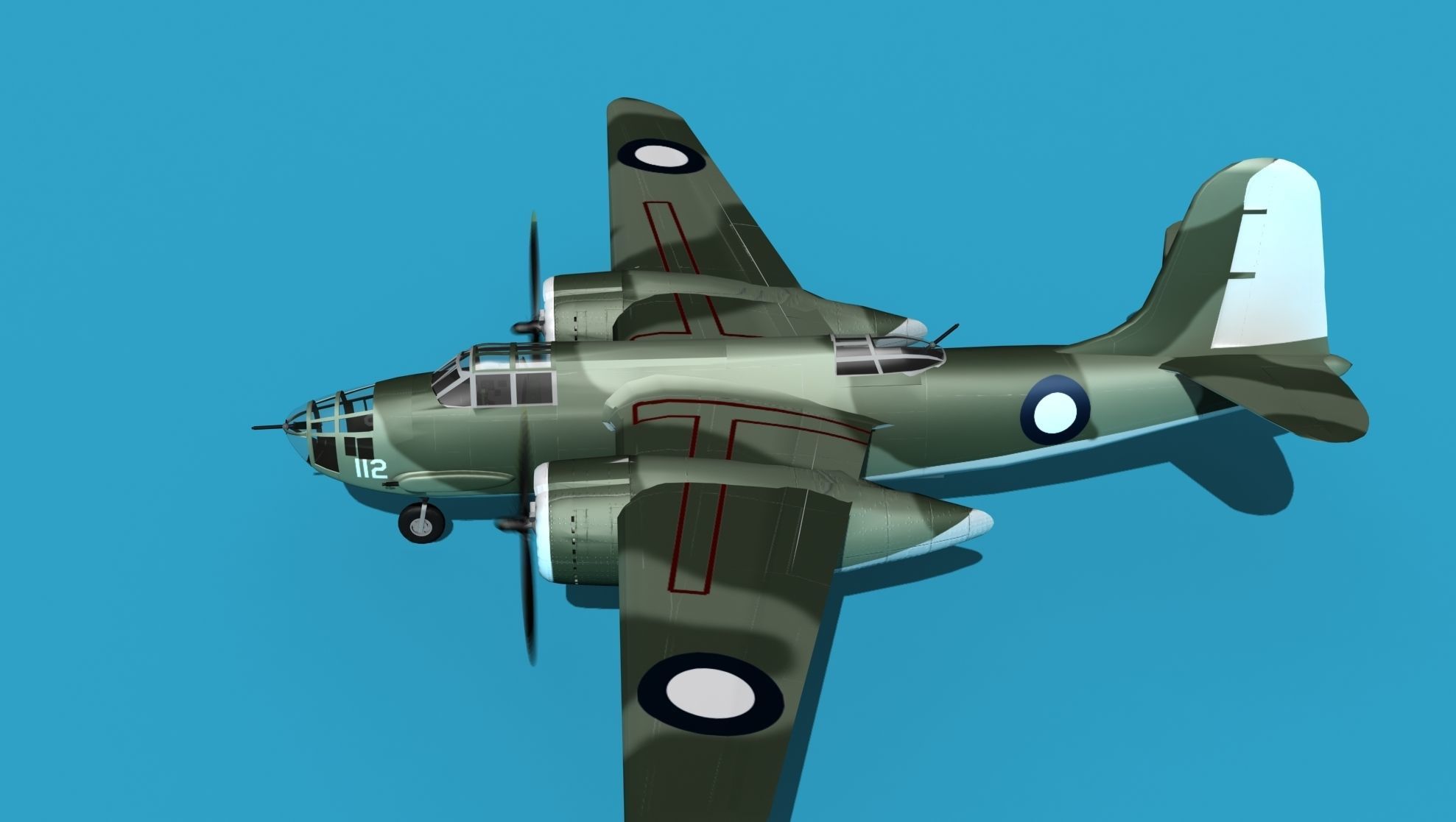 Douglas DB-7 Boston Mk II V05 RAAF 3D model_9