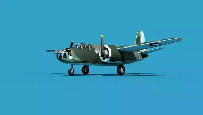 Douglas DB-7 Boston Mk II V05 RAAF 3D model
