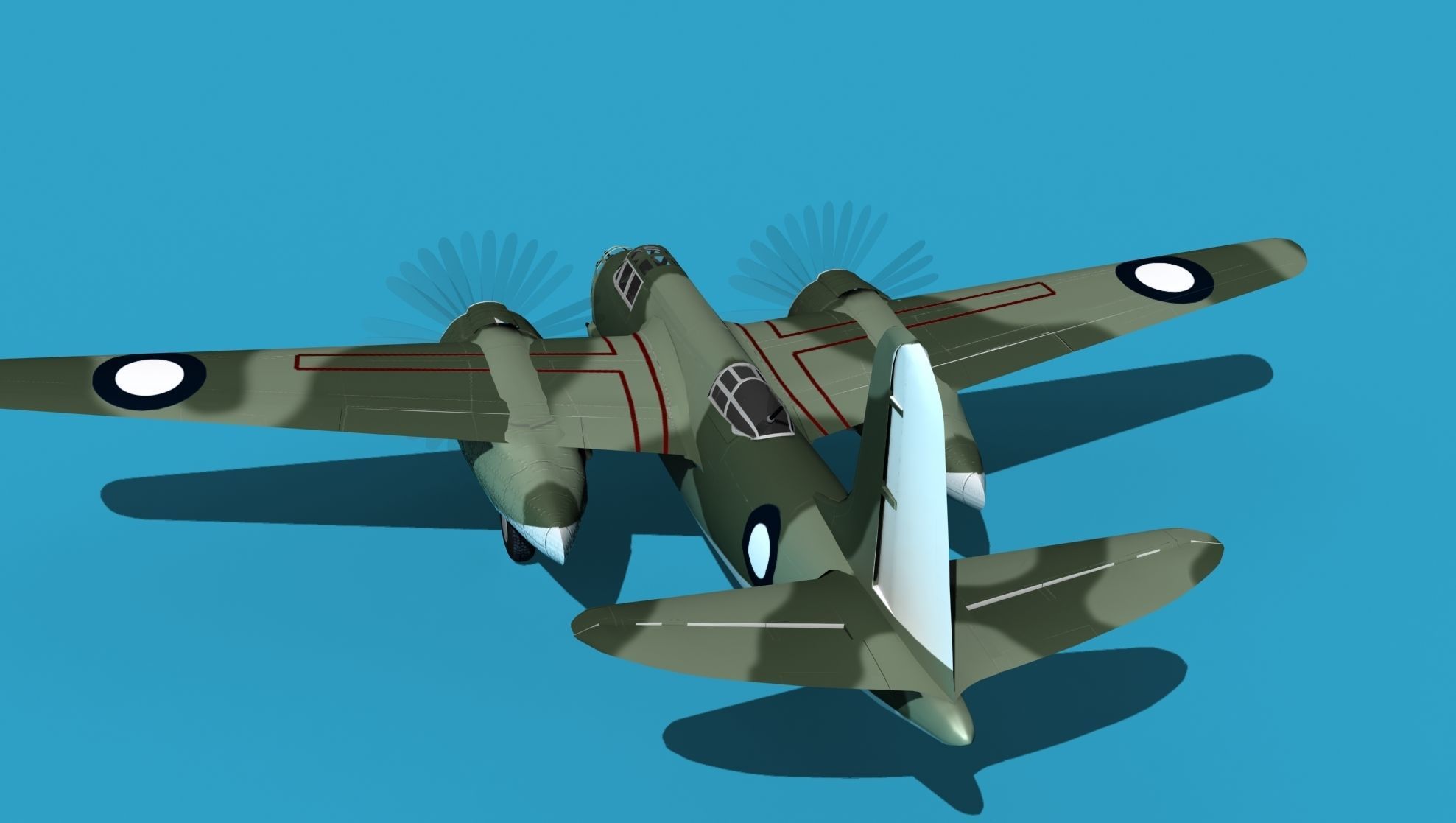 Douglas DB-7 Boston Mk II V05 RAAF 3D model_7