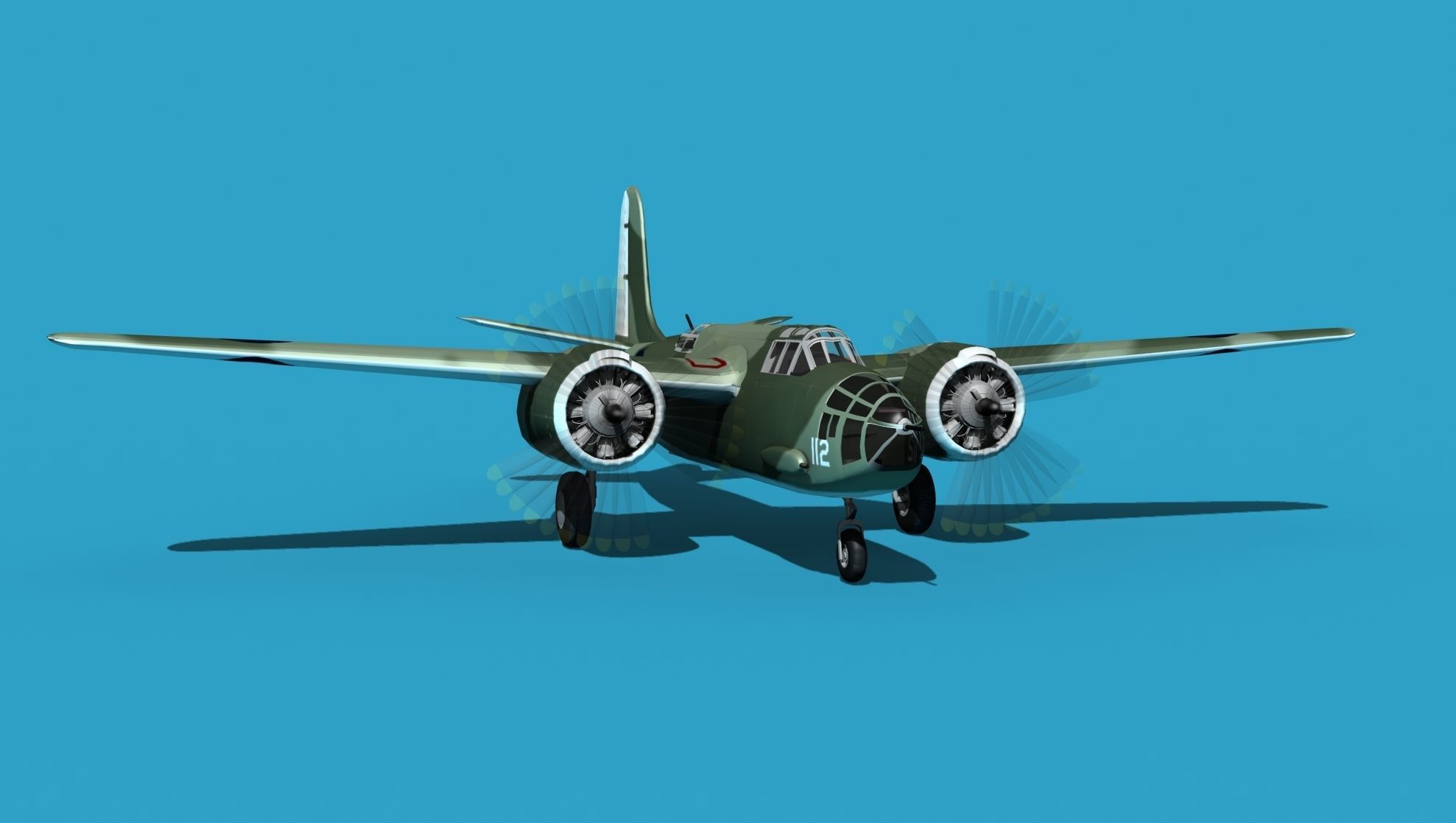 Douglas DB-7 Boston Mk II V05 RAAF 3D model_2